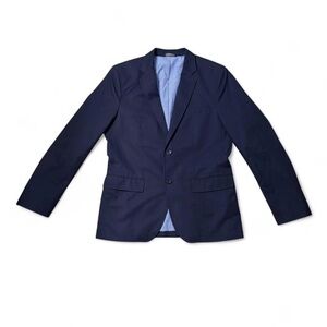 Banana Republic Navy Tailored Slim Fit Blazer 40R (Fits Like Large)